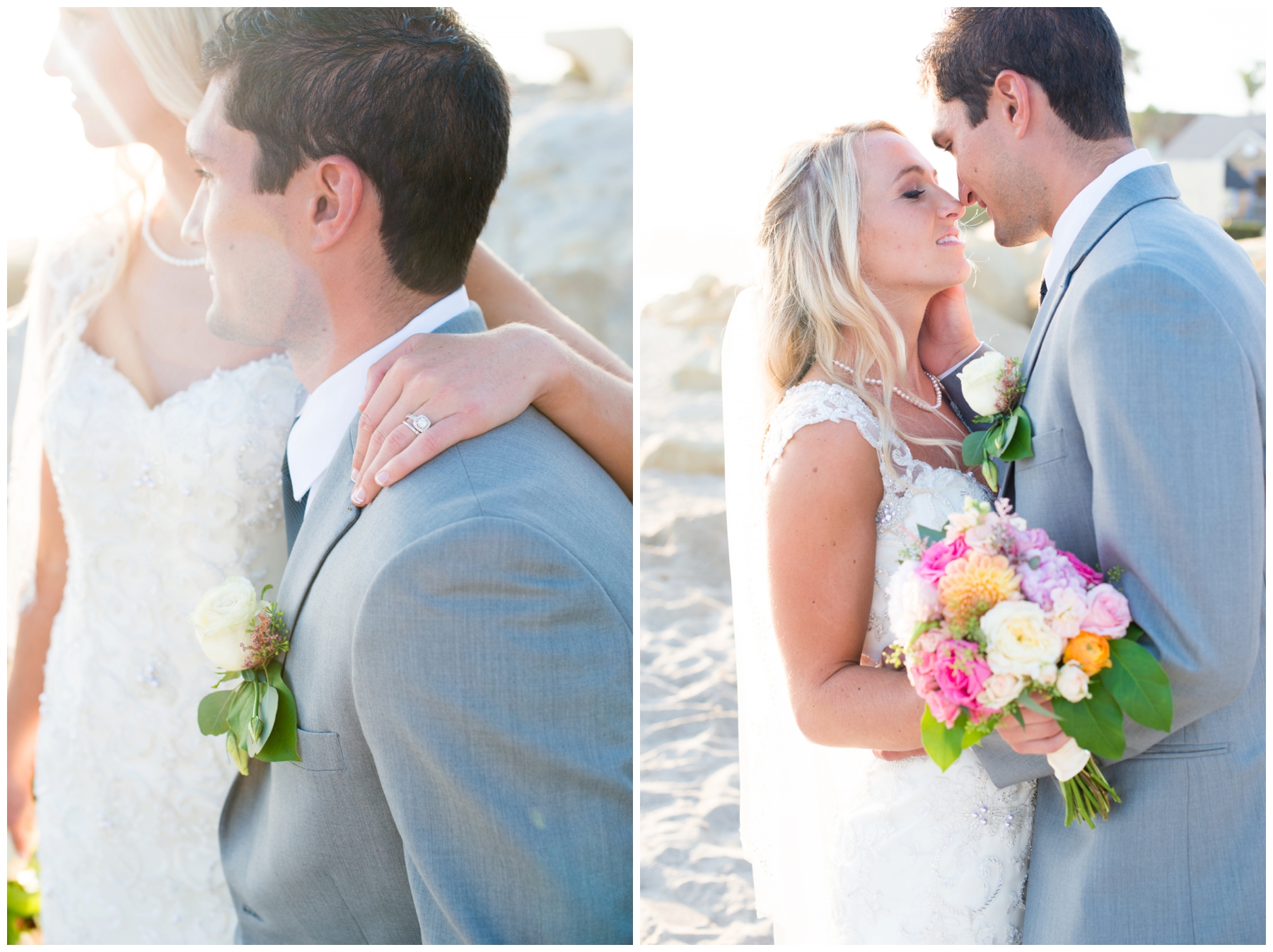 A Northern California Soft Teal And Pink Beach Wedding Paul